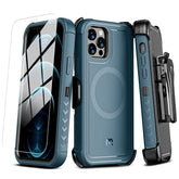 MyBat Pro Maverick Series MagSafe Case w/ Holster and Tempered Glass for Apple iPhone 12 / 12 Pro (6.1)iPhone 12 / 12 Pro